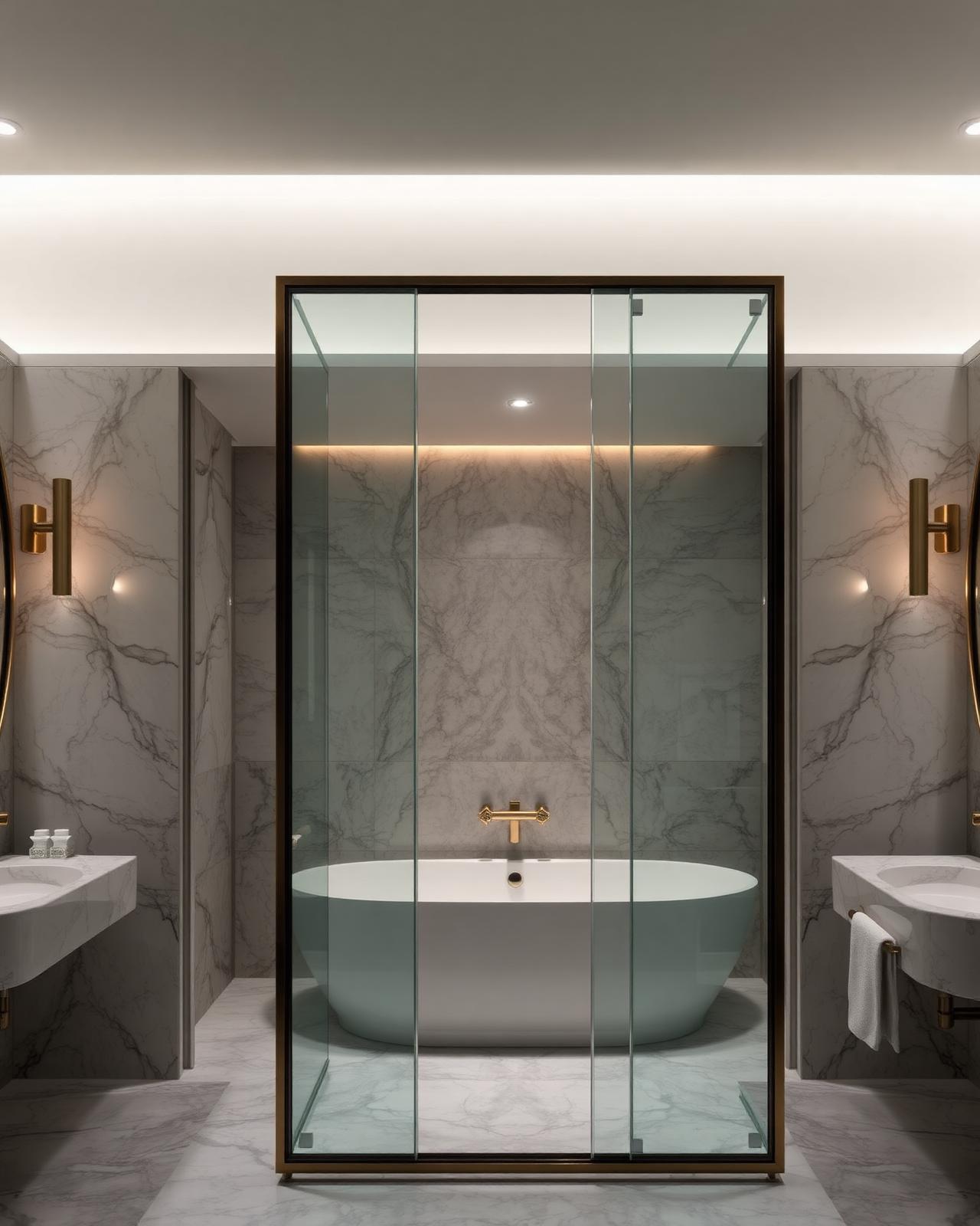 Tempered Glass Bath Enclosure